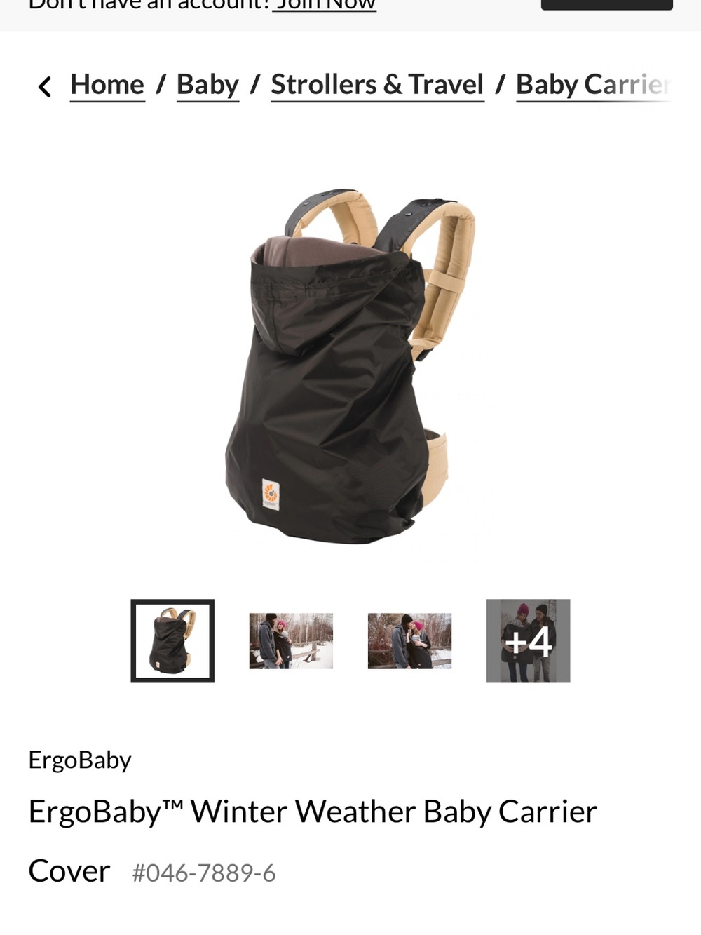 Ergobaby Winter Cover